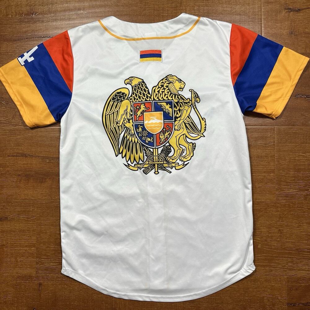 Los Angeles Dodgers 2023 Armenian Heritage Night Baseball Jersey Mens M LA SGA